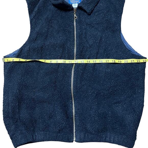 Mens Pendleton Navy Blue Sherpa Zip Up Vest Size Medium - Picture 5 of 5